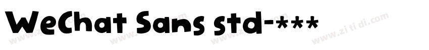 WeChat Sans std字体转换
